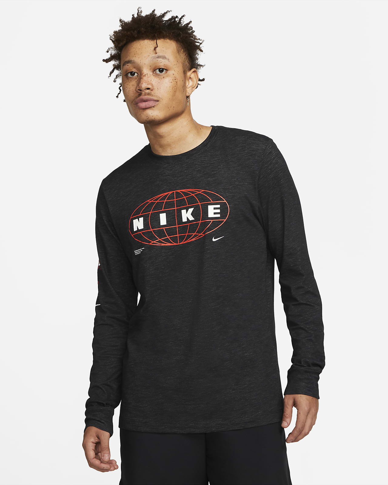 Nike Dri-FIT Langarm-Trainings-T-Shirt für Herren
