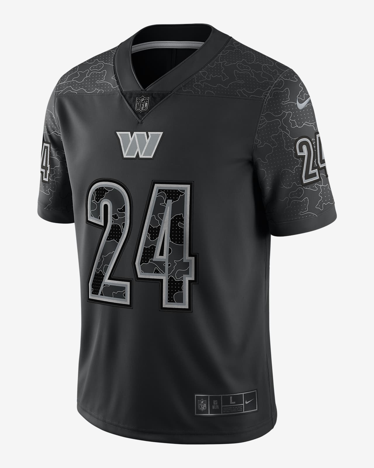 Nike Washington Football Team No5 Tress Way Anthracite Salute to Service Youth Stitched NFL Limited Therma Long Sleeve Jersey