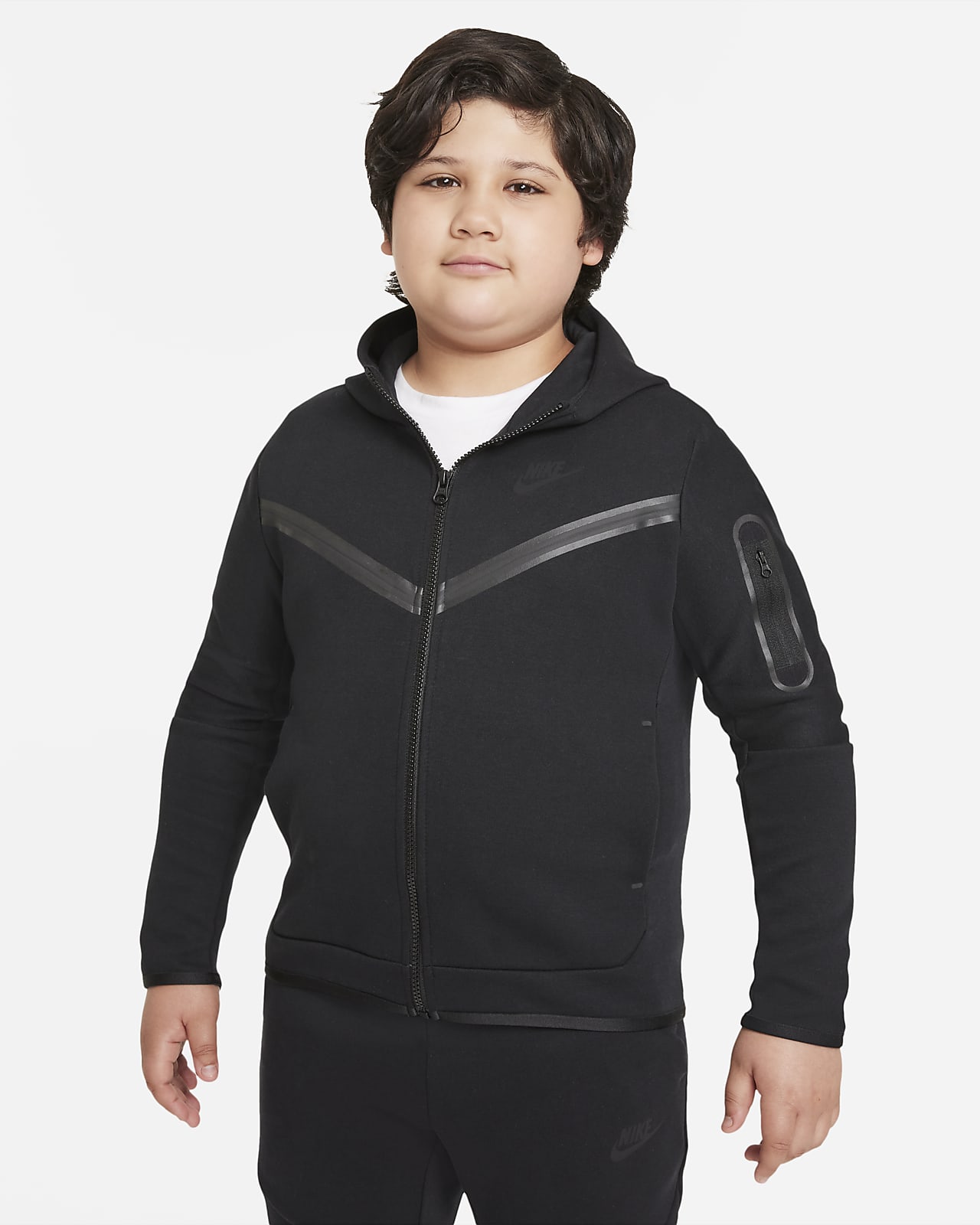 Nike Sportswear Tech Fleece Older Kids' (Boys') Full-Zip Hoodie (Extended Size)