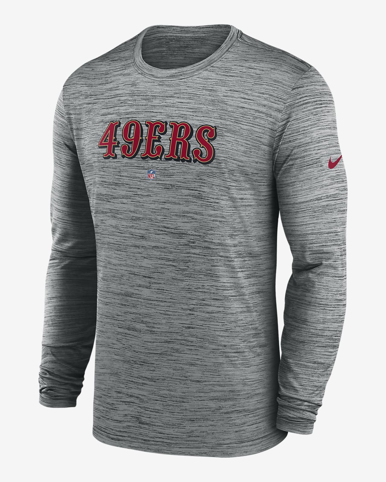 men's black san francisco 49ers sideline logo performance pullover hoodie