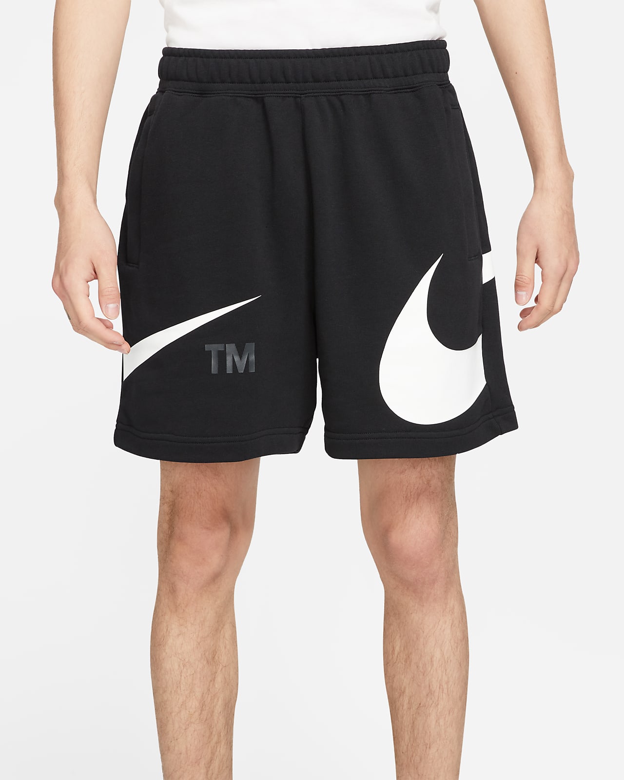 men's nike sportswear swoosh french terry shorts