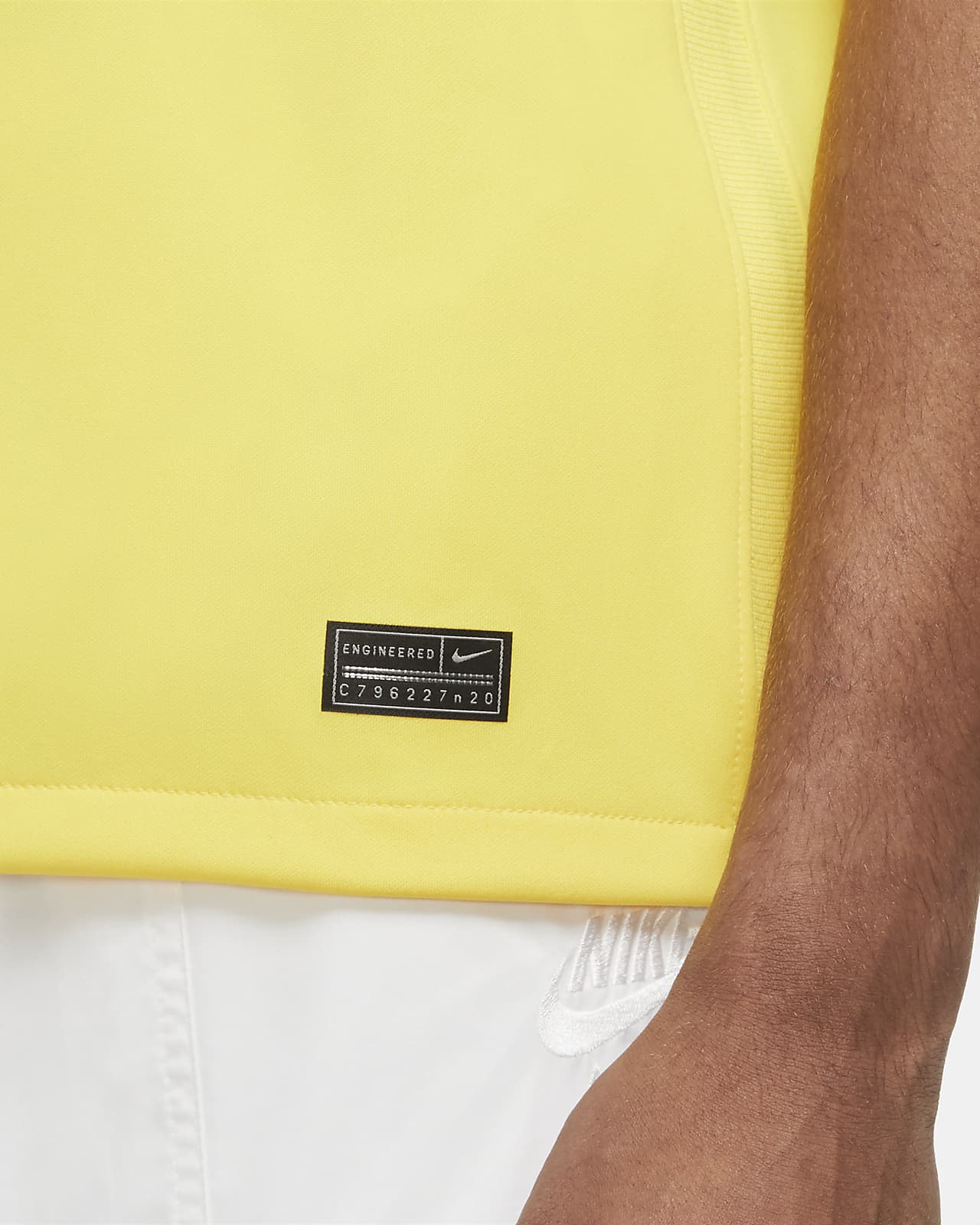 yellow nike football shirt