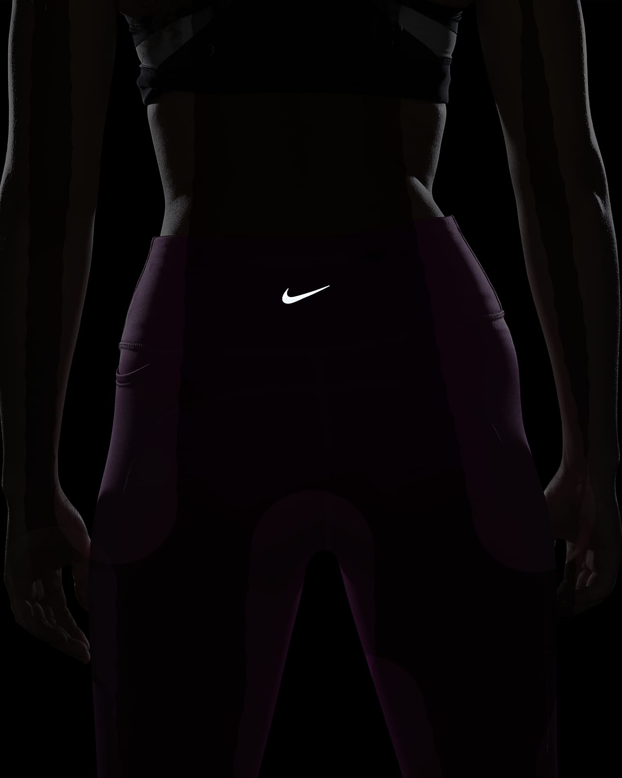 Nike Swoosh Run Women's Mid-Rise 7/8-Length Running Leggings. Nike FI