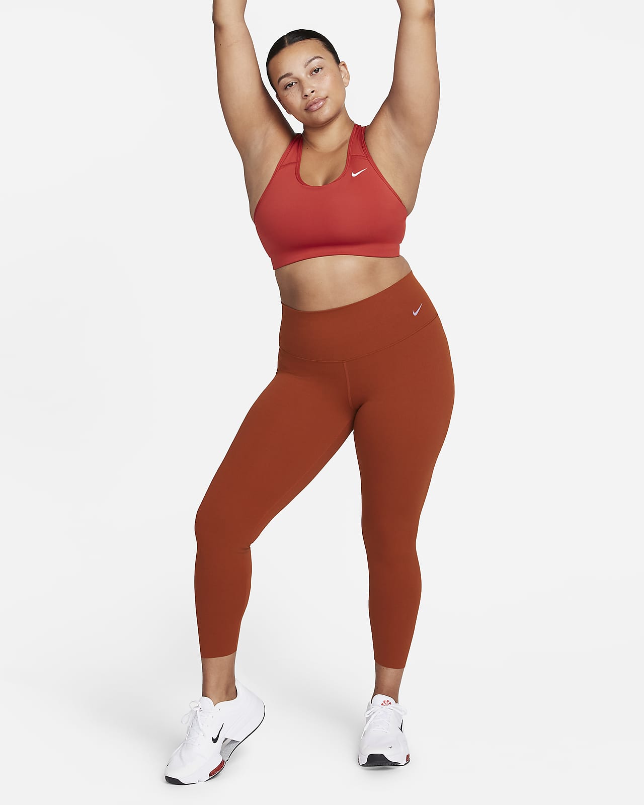 Nike Zenvy-leggings i 7/8-længde med høj talje og let støtte til kvinder
