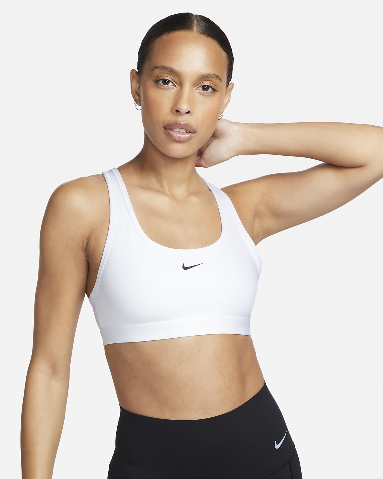 Nike I-Beam Swoosh Women's Hybrid Sports Training Gym Bra Top