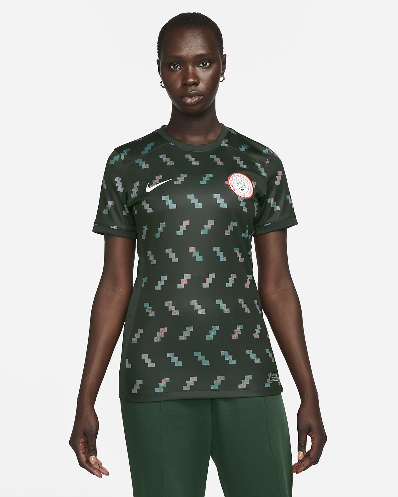 Jersey de fútbol Nike Dri-FIT de Nigeria visitante 2023 Stadium para mujer