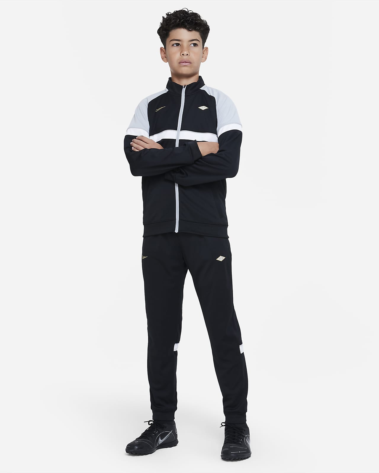 Nike Dri-FIT Kylian Mbappé Older Kids' Football Tracksuit. Nike HR
