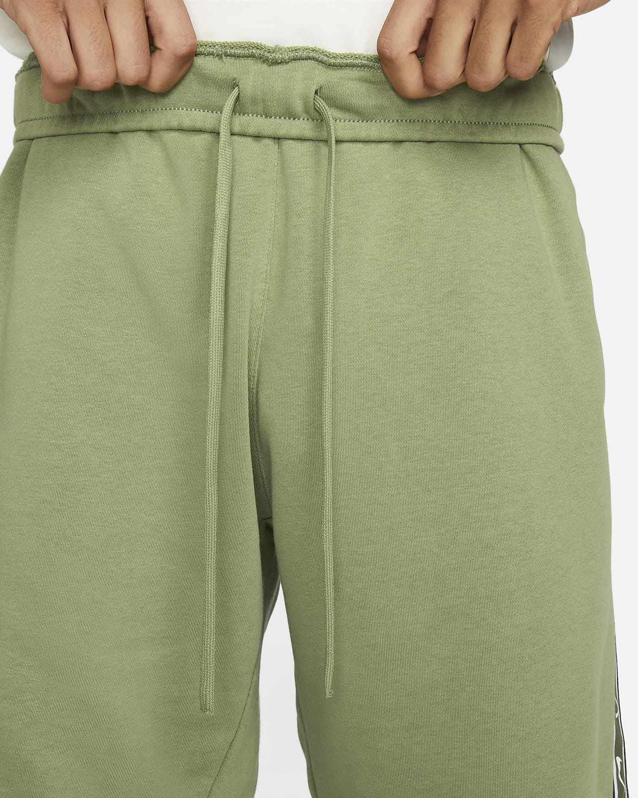 nike green fleece shorts