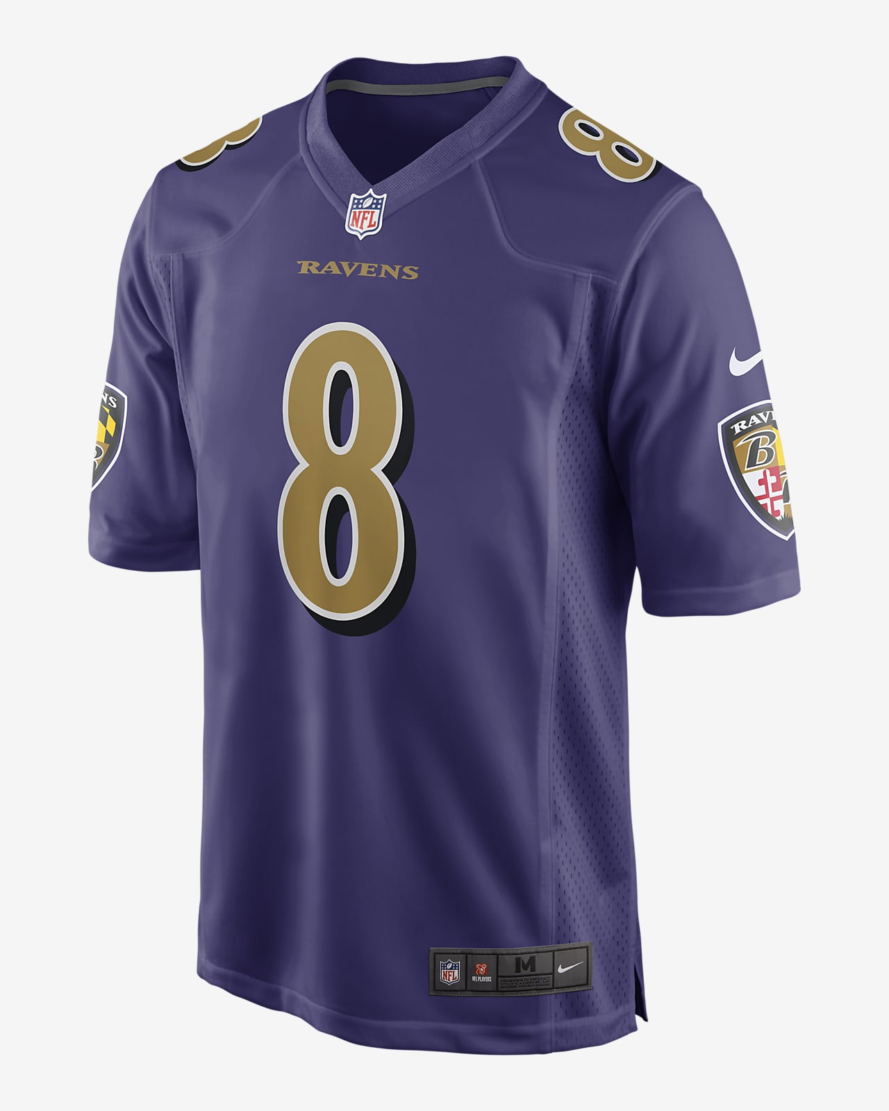 NFL Baltimore Ravens (Lamar Jackson) Men's Game Football Jersey