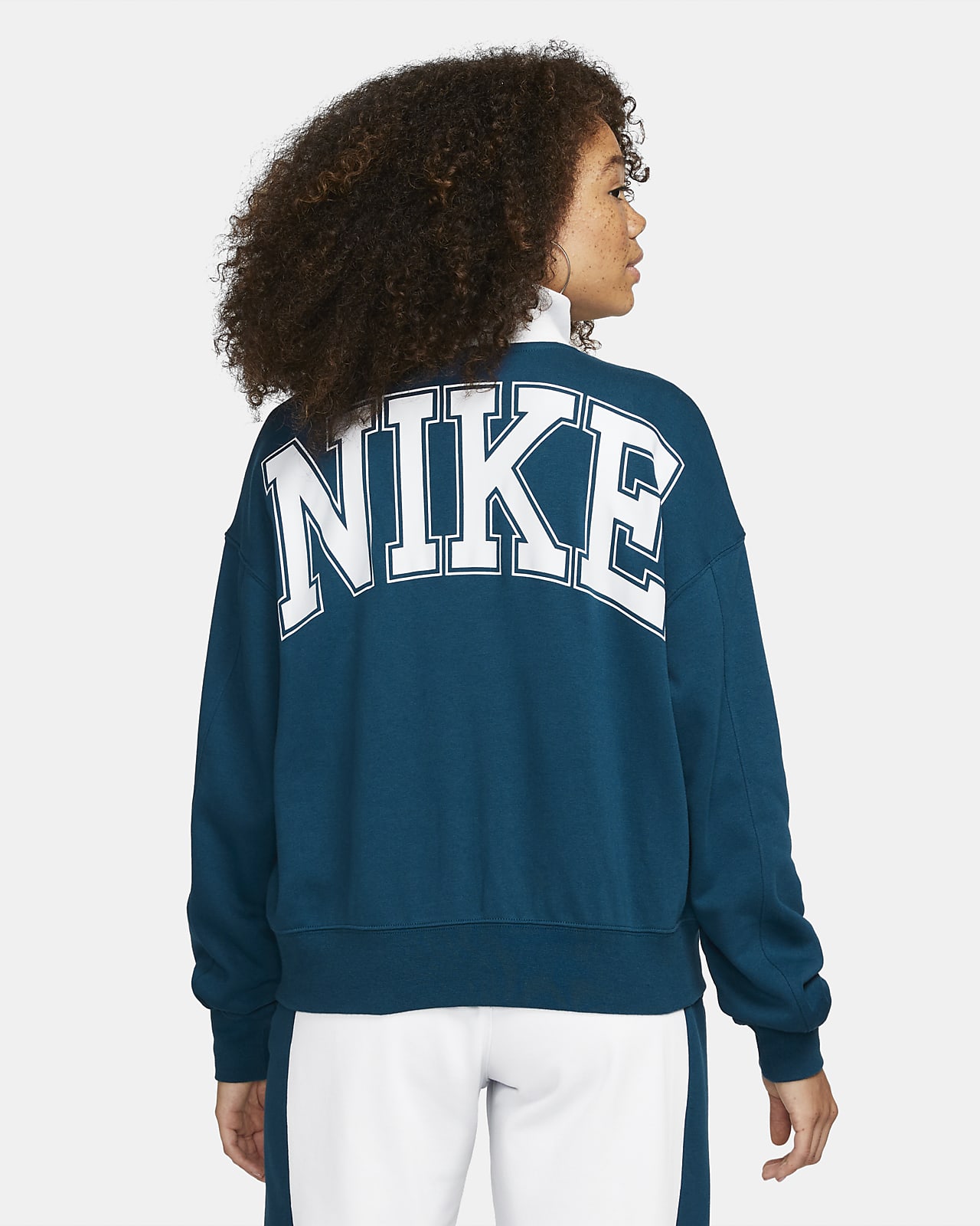 Top de tejido Fleece con medio cierre para mujer Nike Sportswear Nike. Nike.com