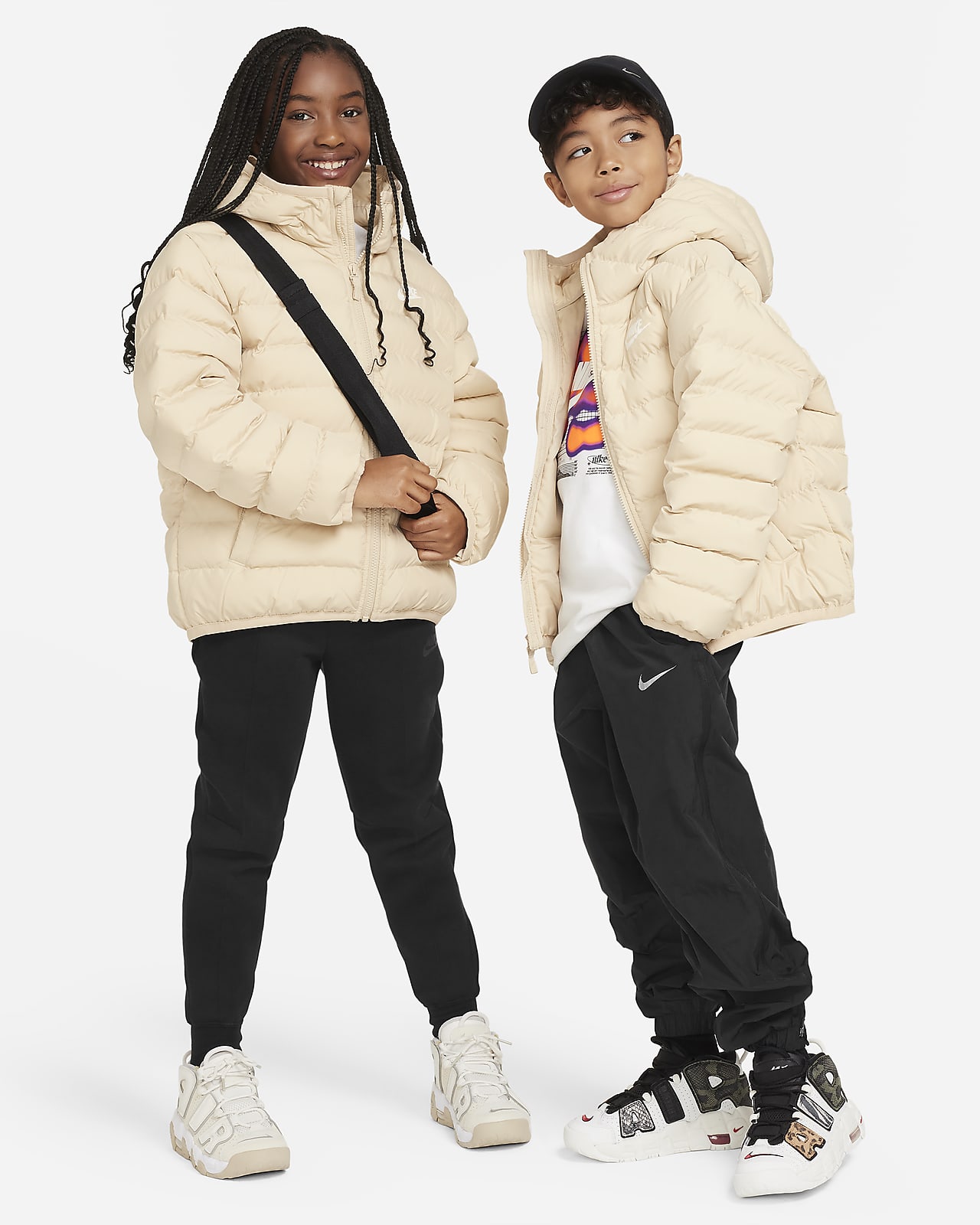 Nike Sportswear Lightweight Synthetic Fill Older Kids' Loose Hooded Jacket.  Nike HR