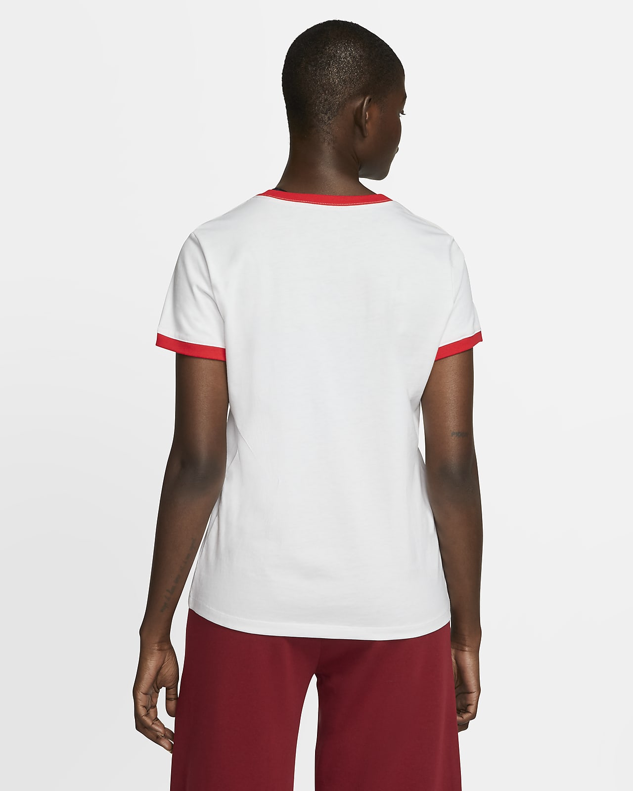 nike red shirt womens