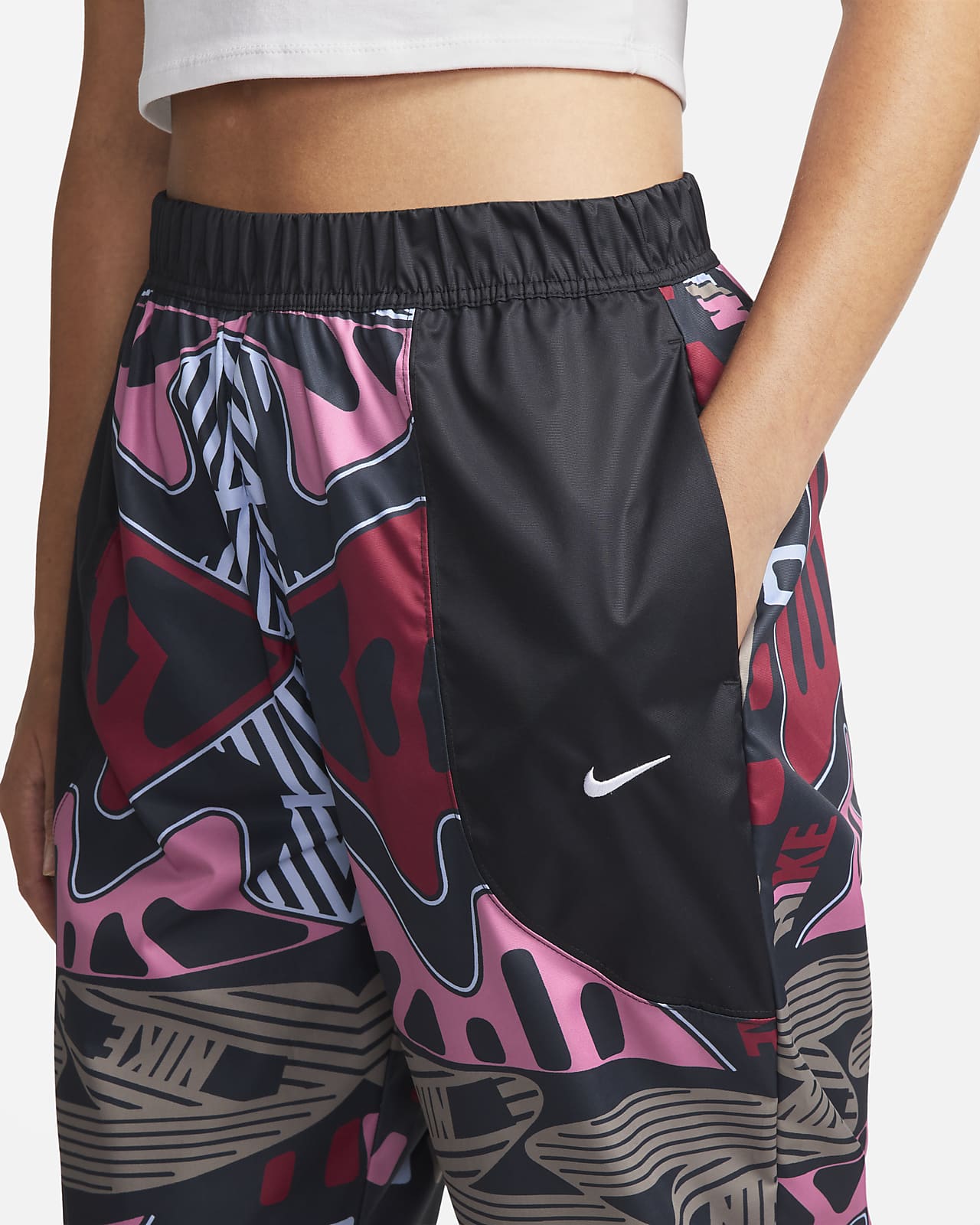 Pantaloni jogger a vita alta in tessuto Nike Sportswear - Donna. Nike IT