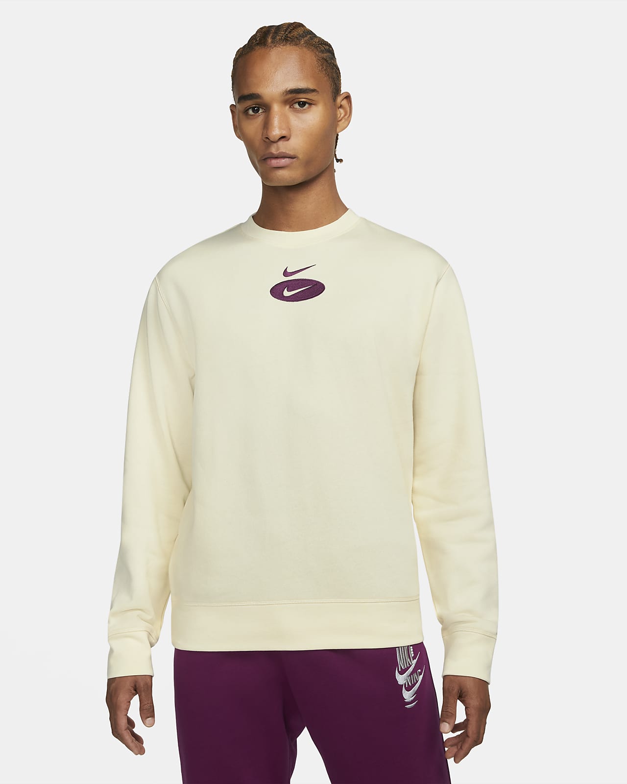 Maglia a girocollo in fleece Nike Sportswear Swoosh League - Uomo. Nike IT