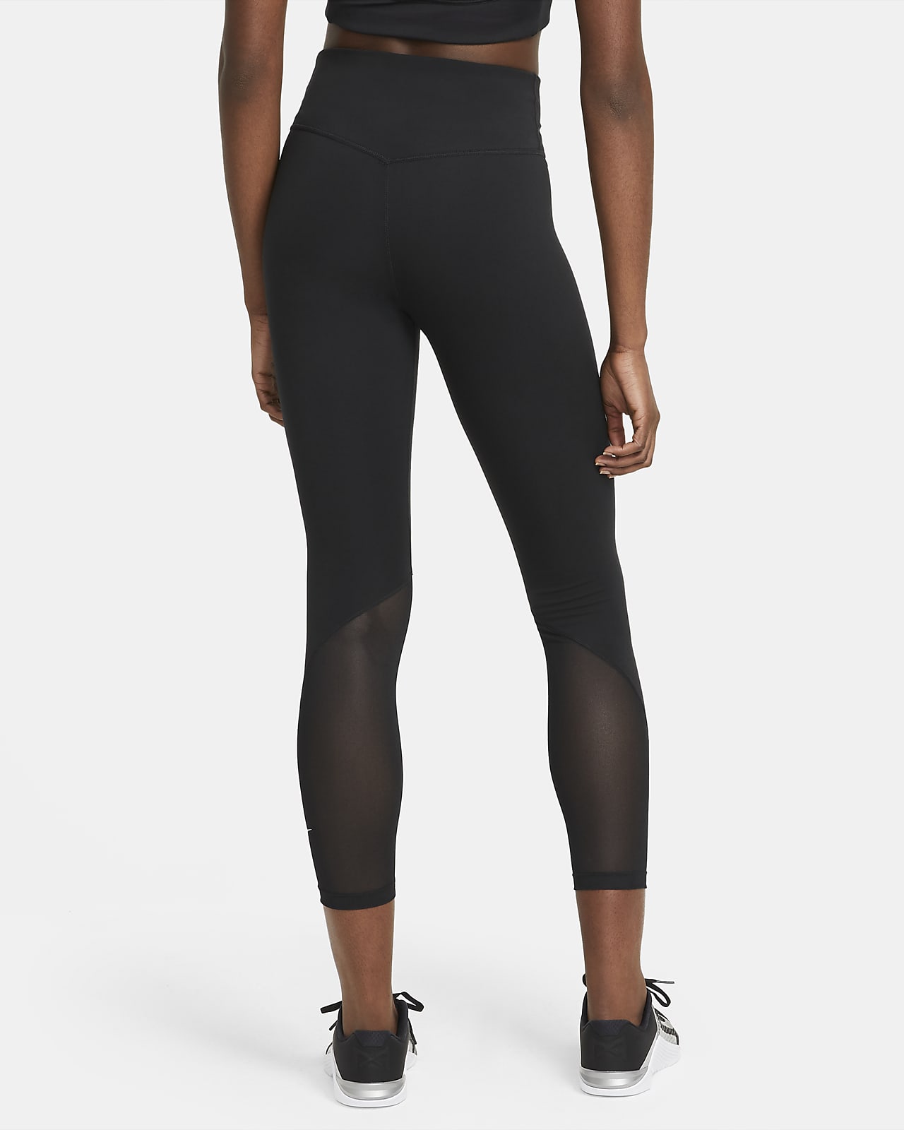 Nike One 7/8 Leggings Training Damen Schwarz F010 schwarz