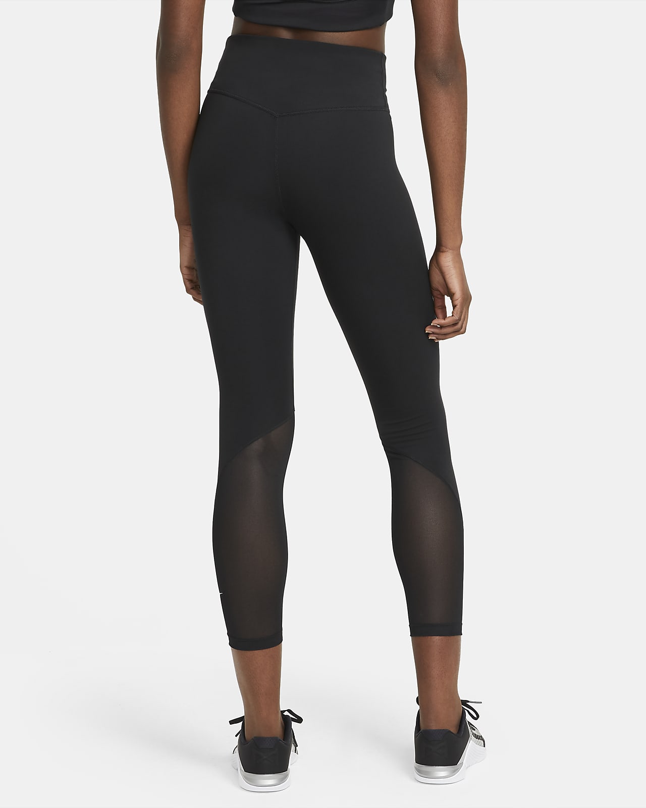 Nike One 7/8-legging met halfhoge taille en mesh vlakken voor dames. Nike BE
