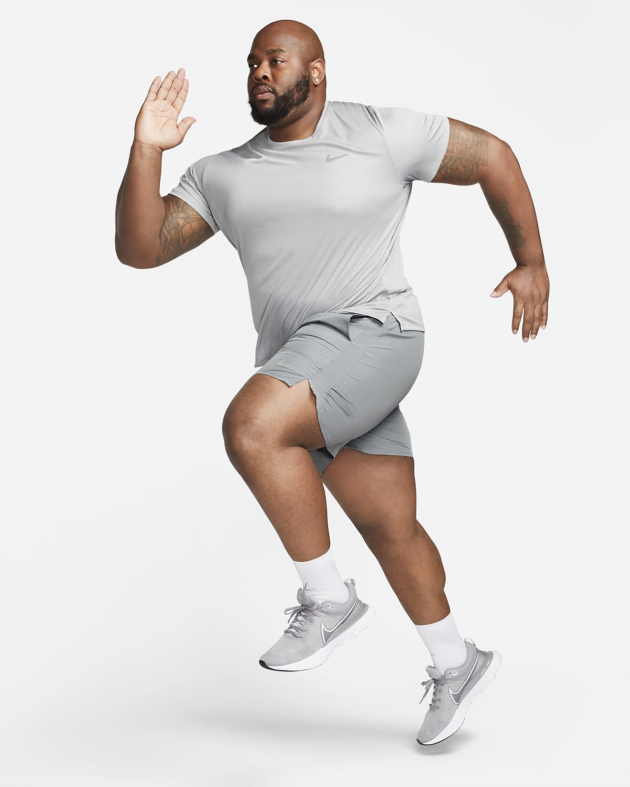 Nike Men's Dri-FIT 9 Challenger Running Shorts - Black / White