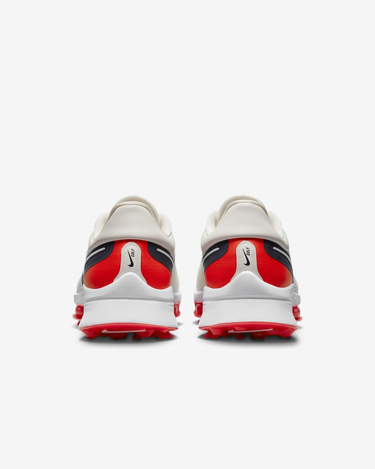 Red nike golf store shoes