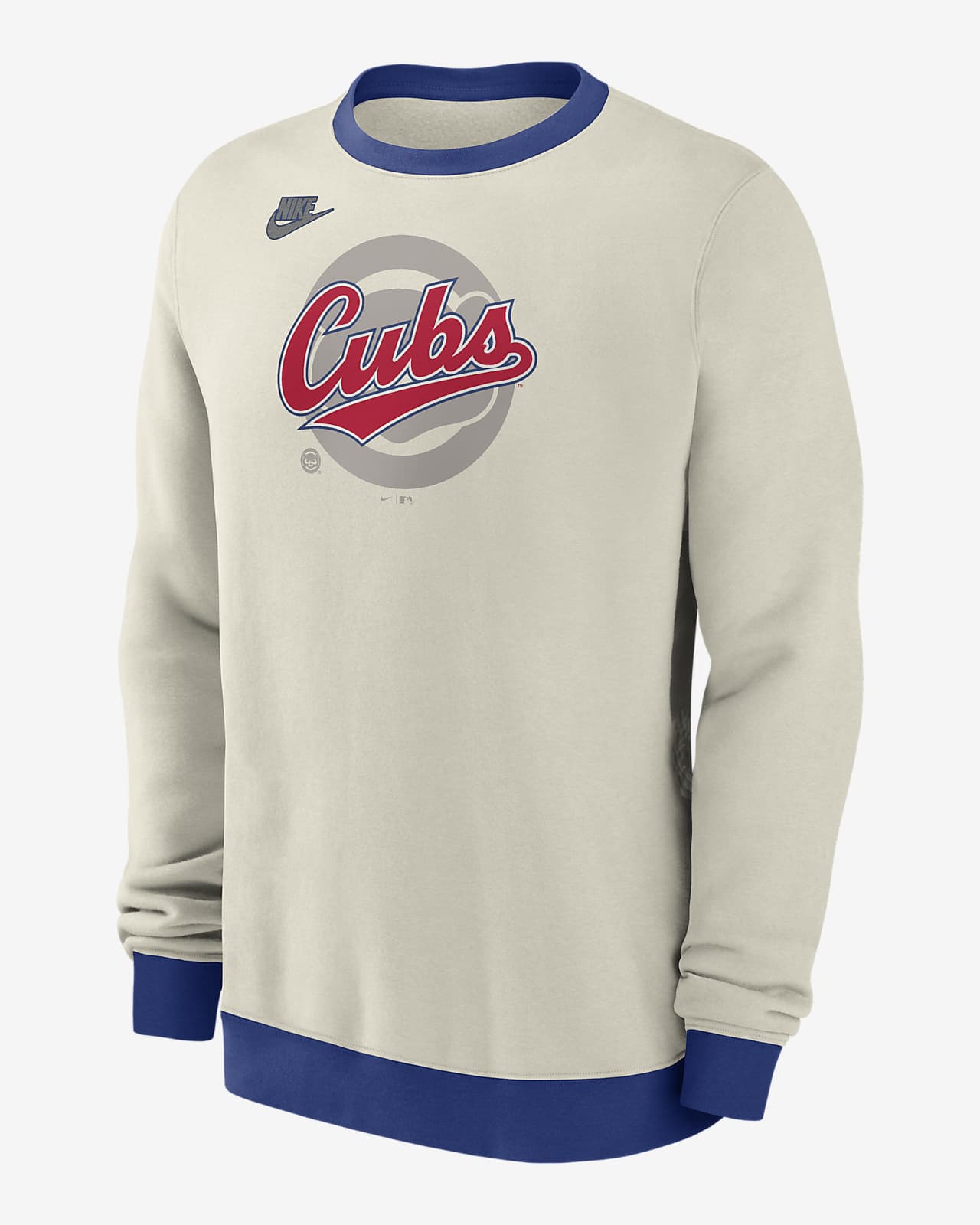 Chicago Cubs Cooperstown Men's Nike MLB Pullover Crew