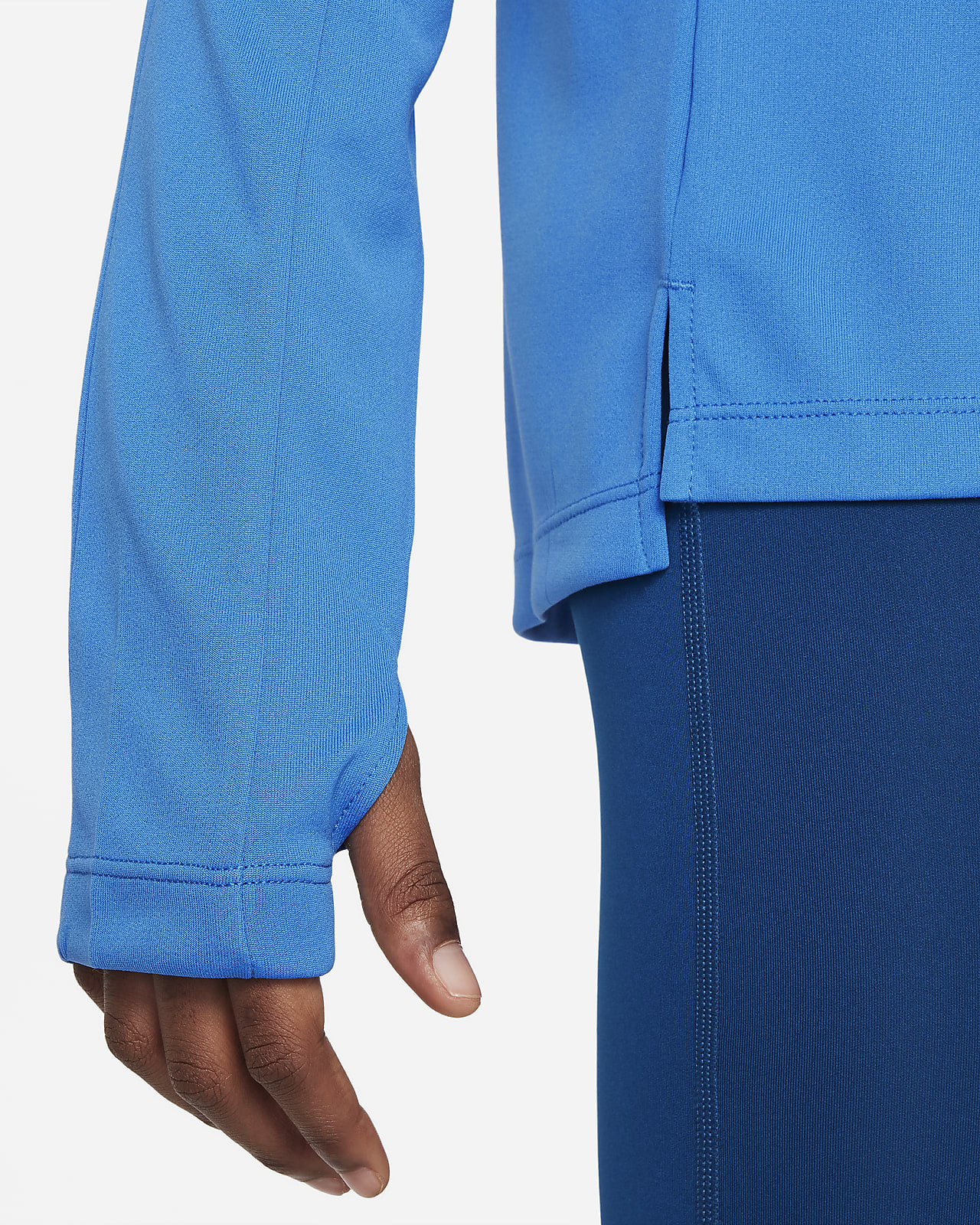 RTLS $55 SET - Nike Girls Blue Hoodie Dry T-Shirt & Compression