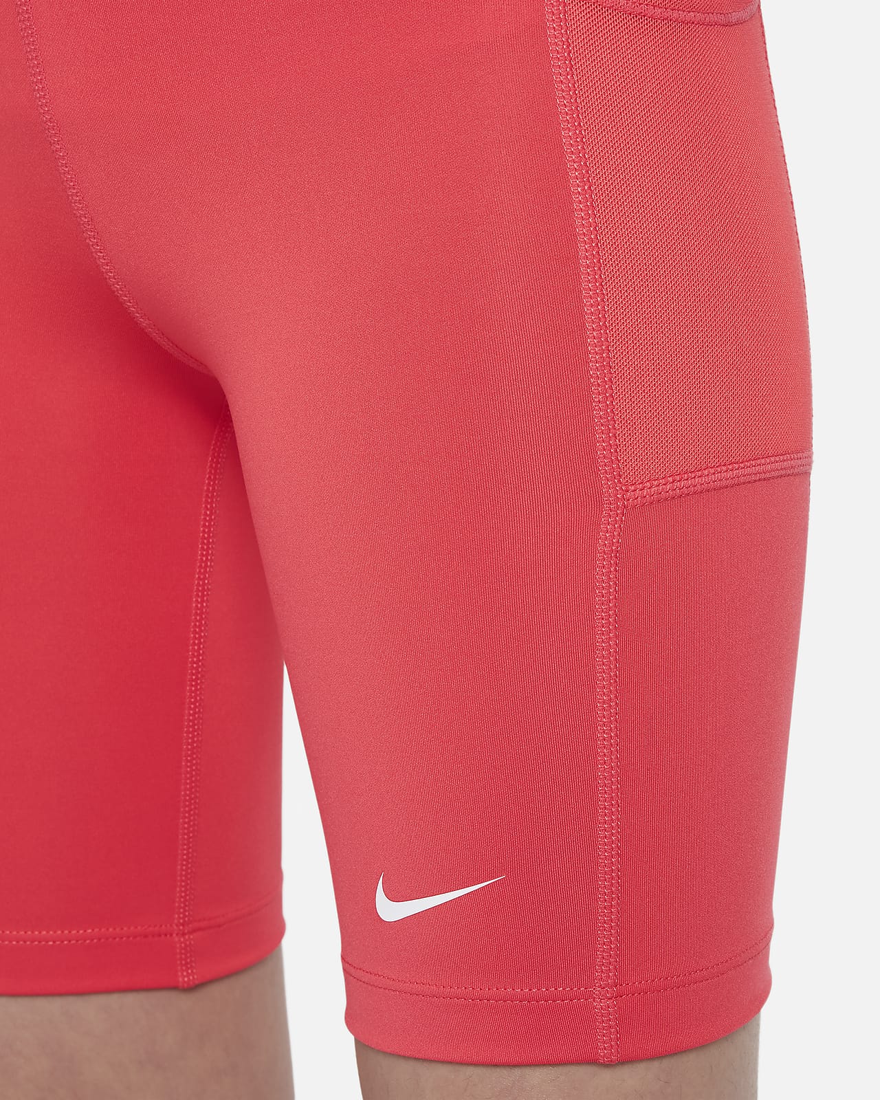 Nike One Big Kids' (Girls') Training Biker Shorts with Pockets.