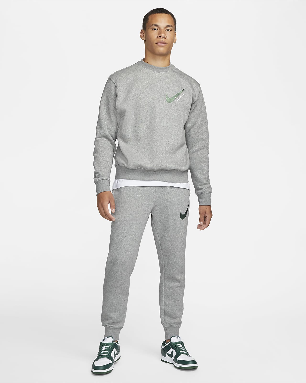 Nike double swoosh on sale felpa