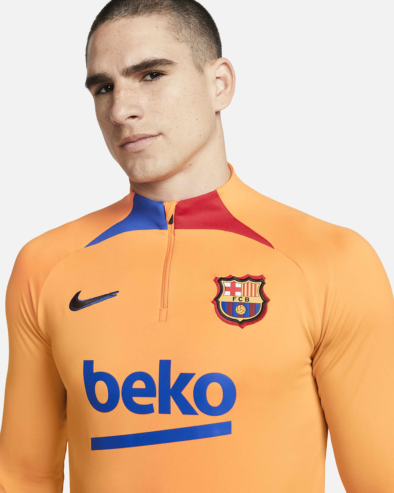 FC Barcelona Strike Men's Nike Dri-FIT Sleeveless Knit Soccer Top