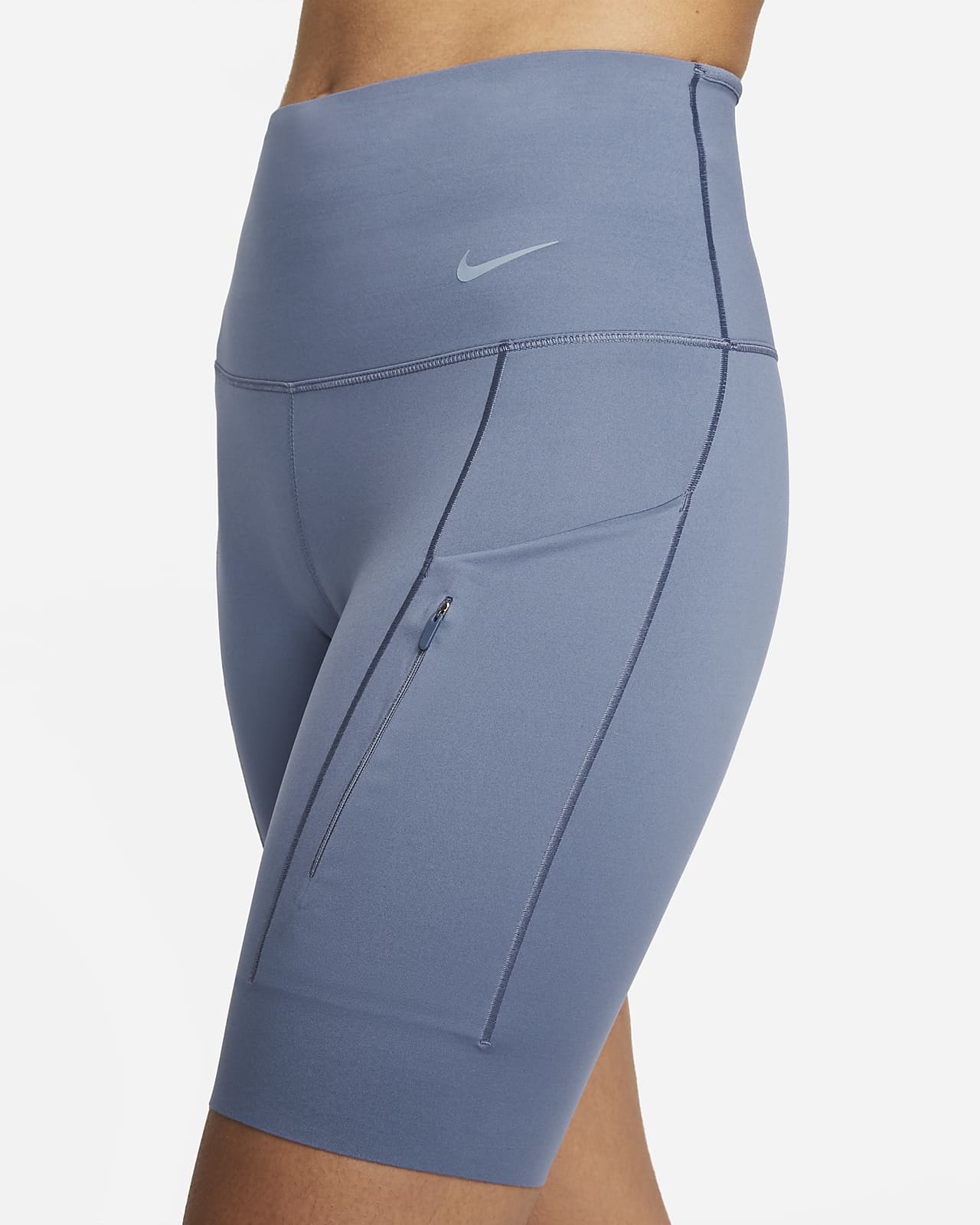 Nike Go Women's Firm-Support High-Waisted 8 Biker Shorts with Pockets