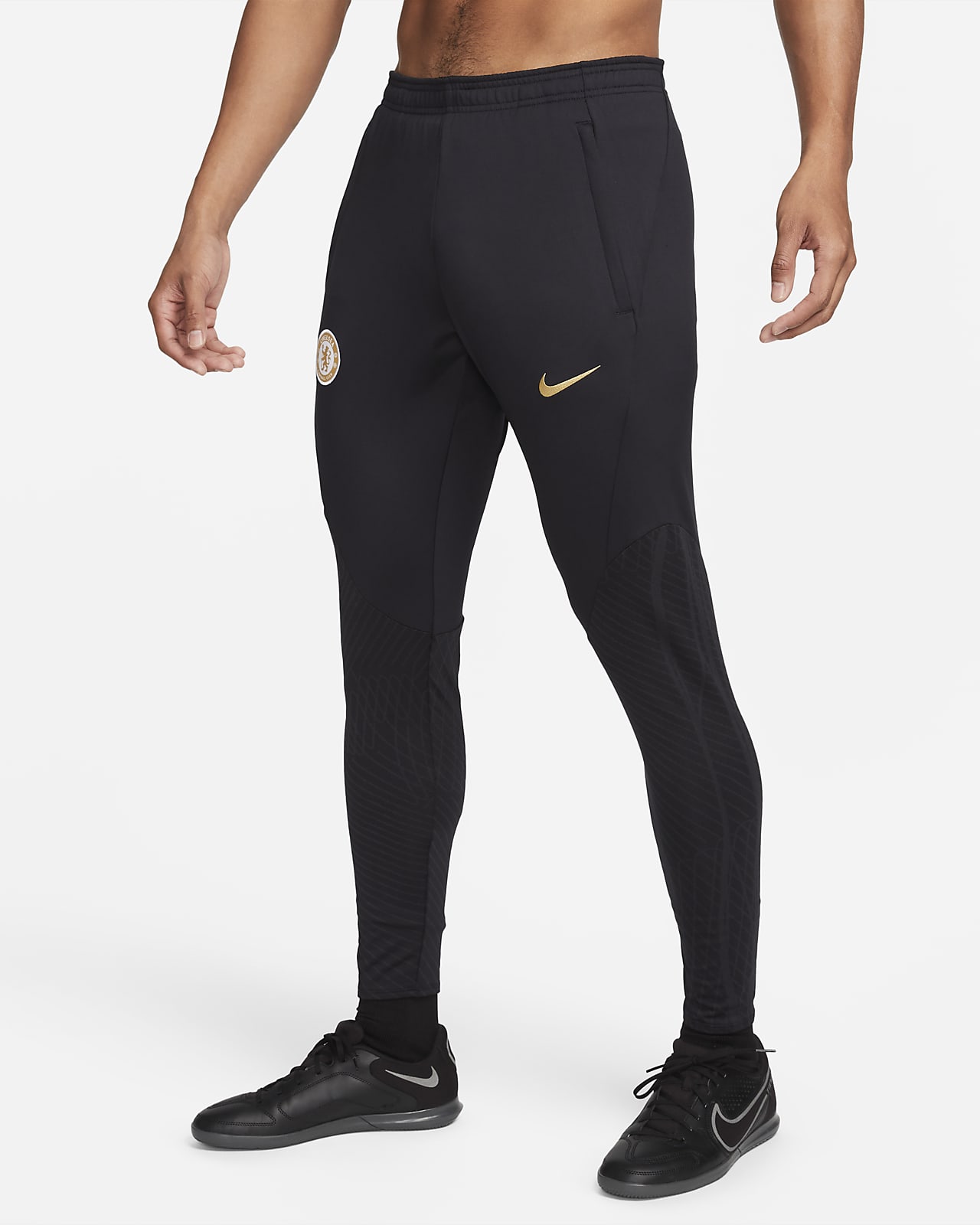 Ανδρικό πλεκτό ποδοσφαιρικό παντελόνι Nike Dri-FIT Τσέλσι Strike