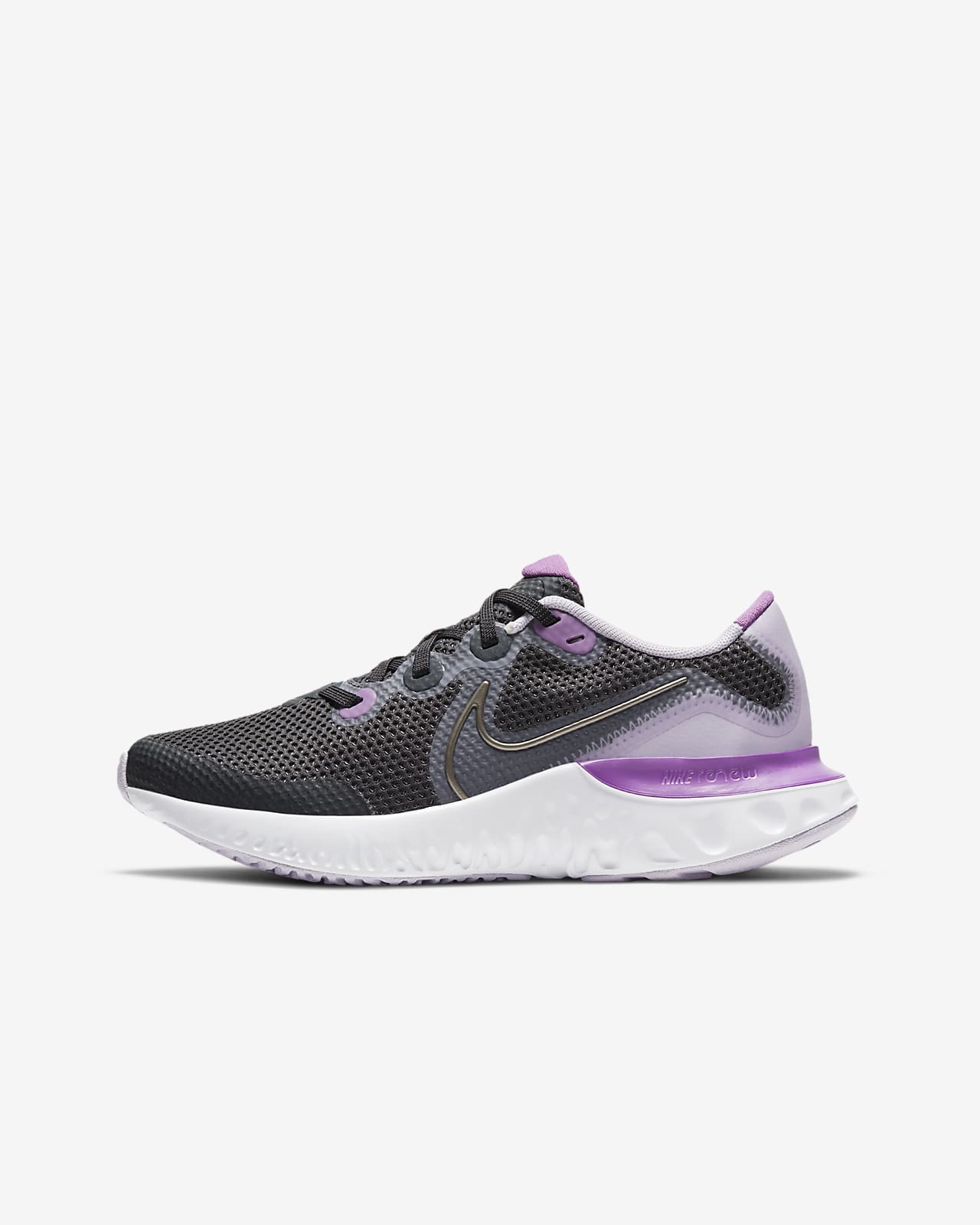nike running renew rival trainers in violet