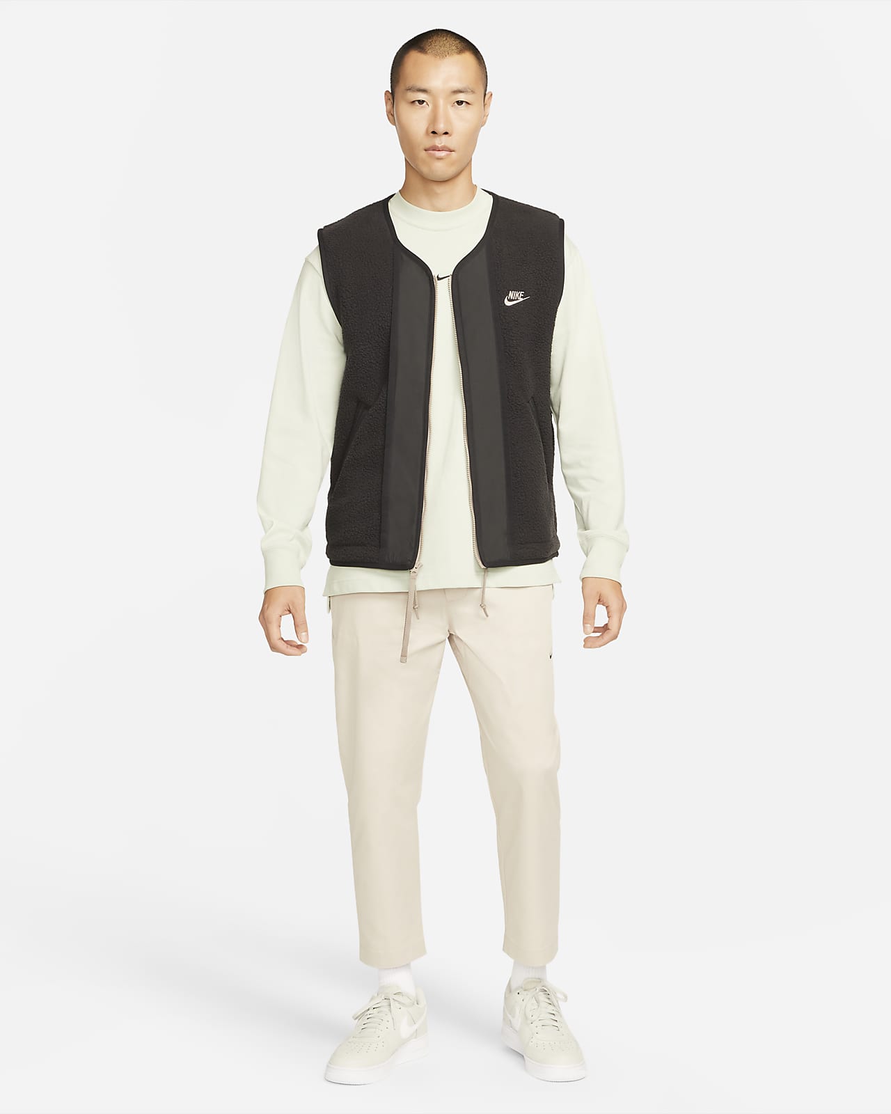 nike fleece vest
