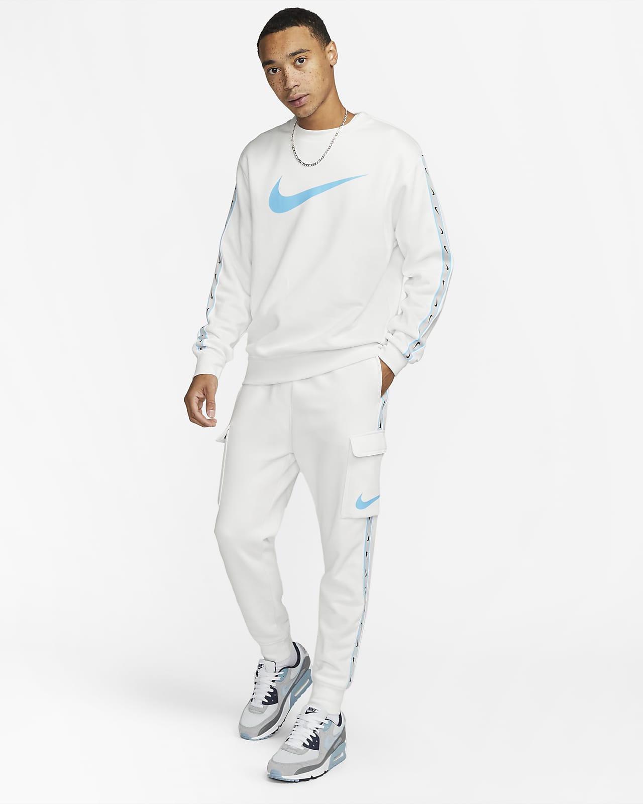 nike tape poly tracksuit men's