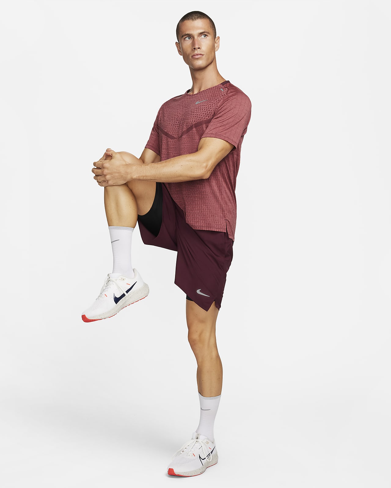 Haut de running manches courtes Dri FIT Nike TechKnit ADV pour