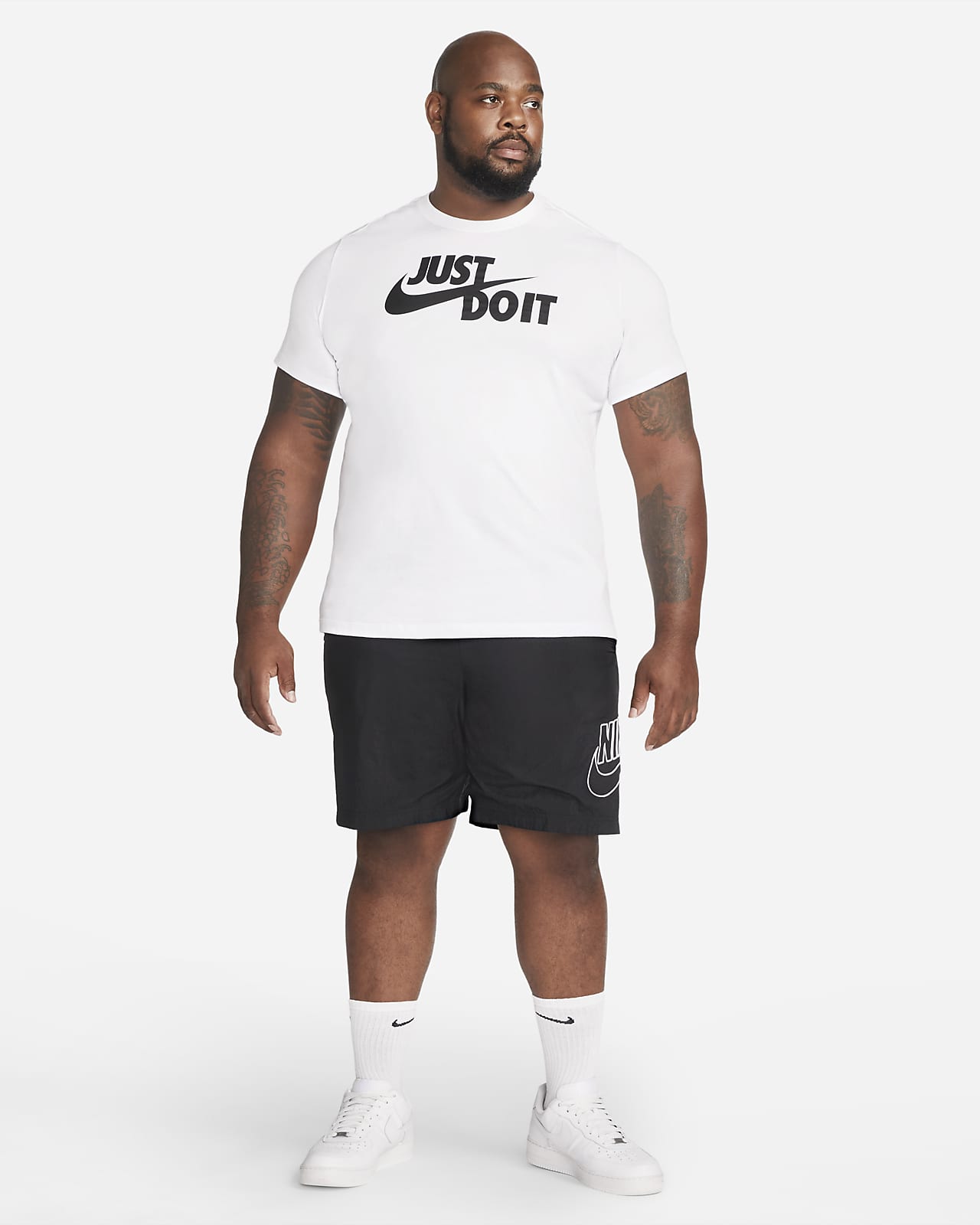 T-Shirt Blanc pour Homme Nike Sportswear Swoosh