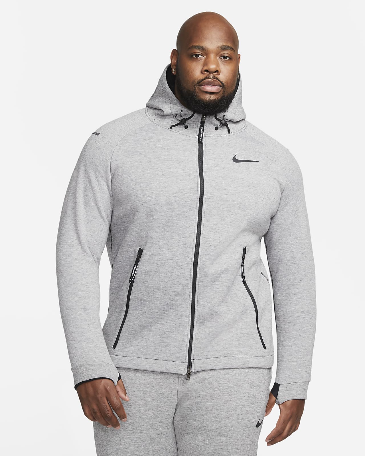 grey nike therma jacket