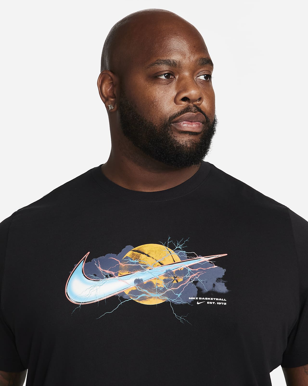 Nike Men's Swoosh T-Shirt in Blue, Size: XL | FN0817-451