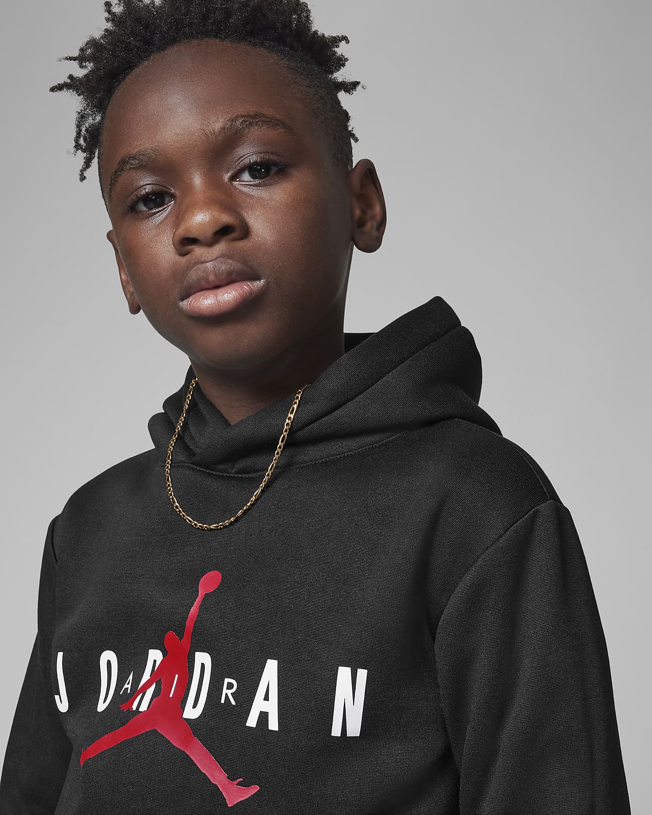 Jordan Younger Kids' Sustainable Pullover Hoodie. Nike HU