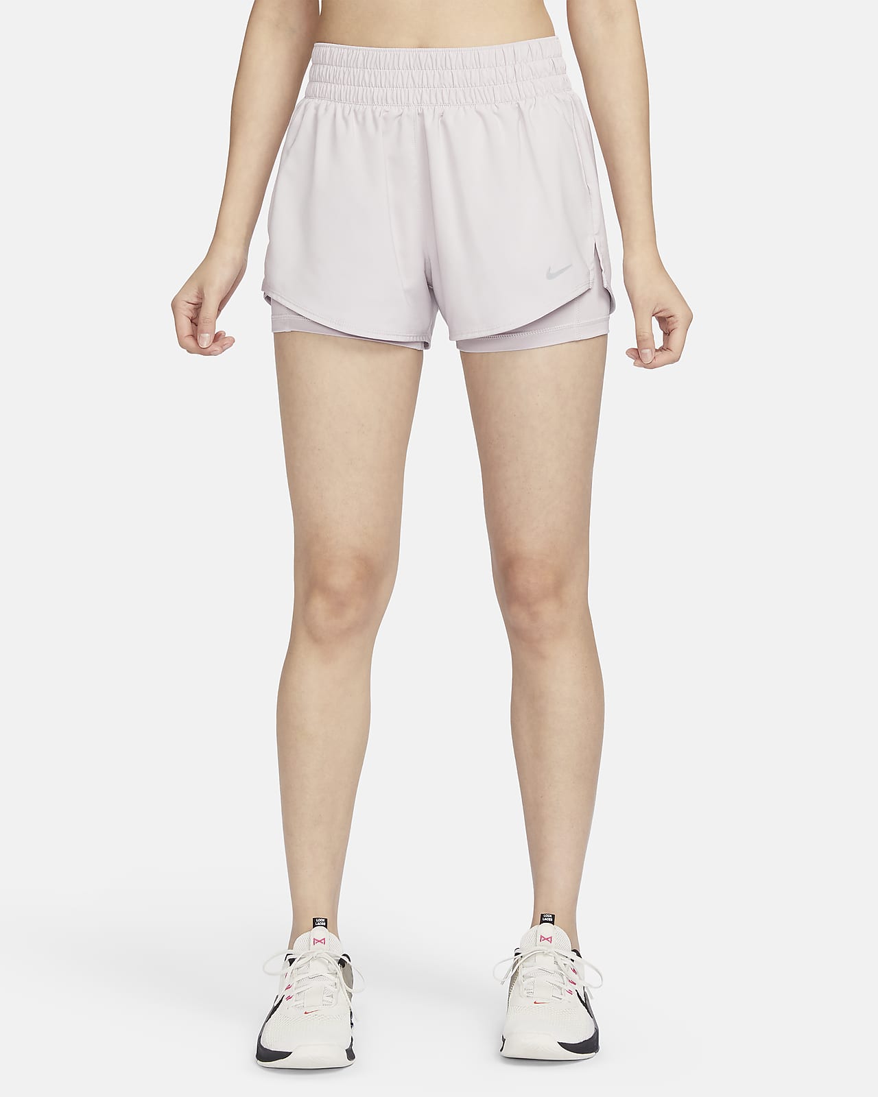 Nike Dri-FIT One 女款中腰 3" 二合一短褲