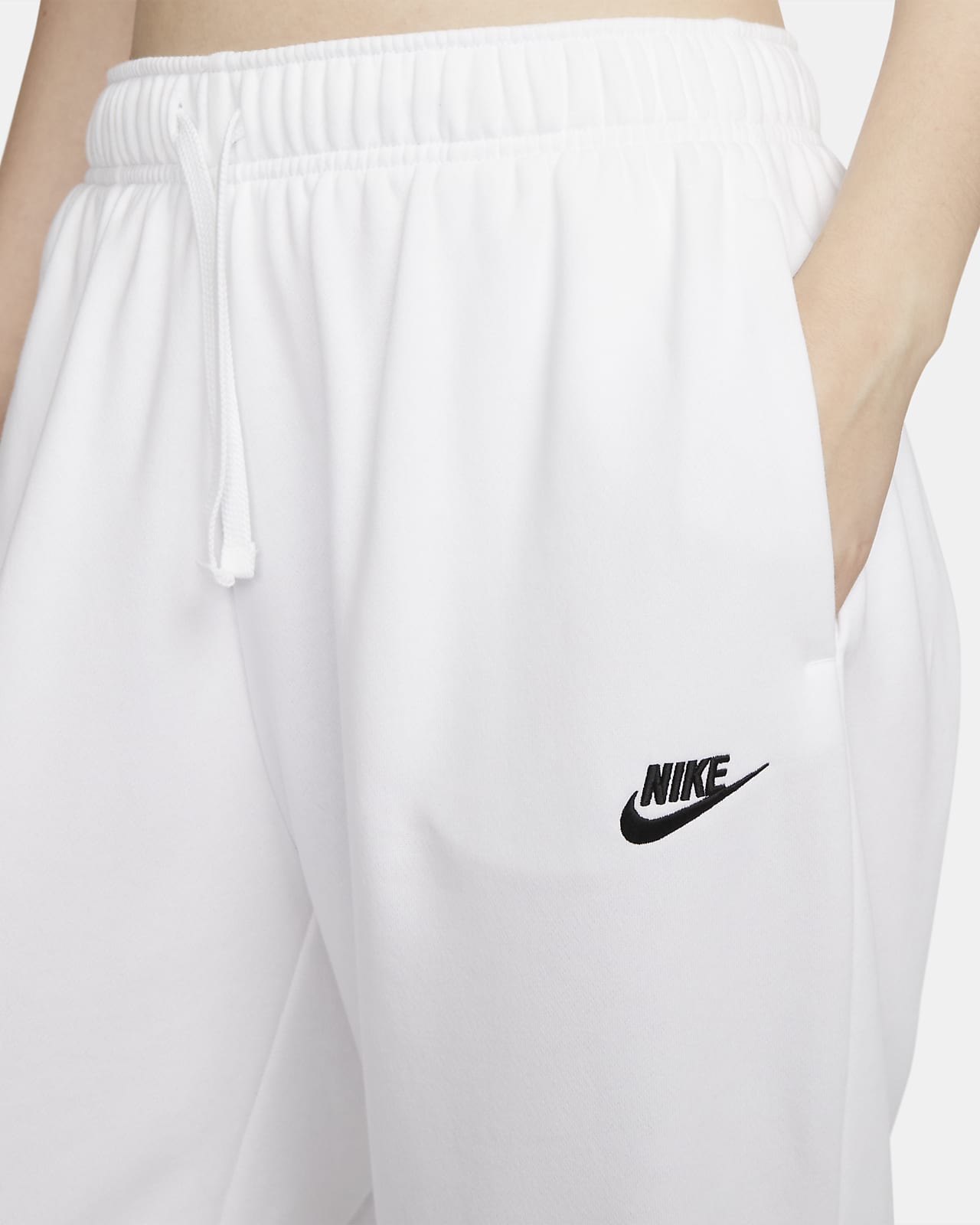 Women's Nike Sportswear Club Mid Rise Fleece Shorts Grey Size XL