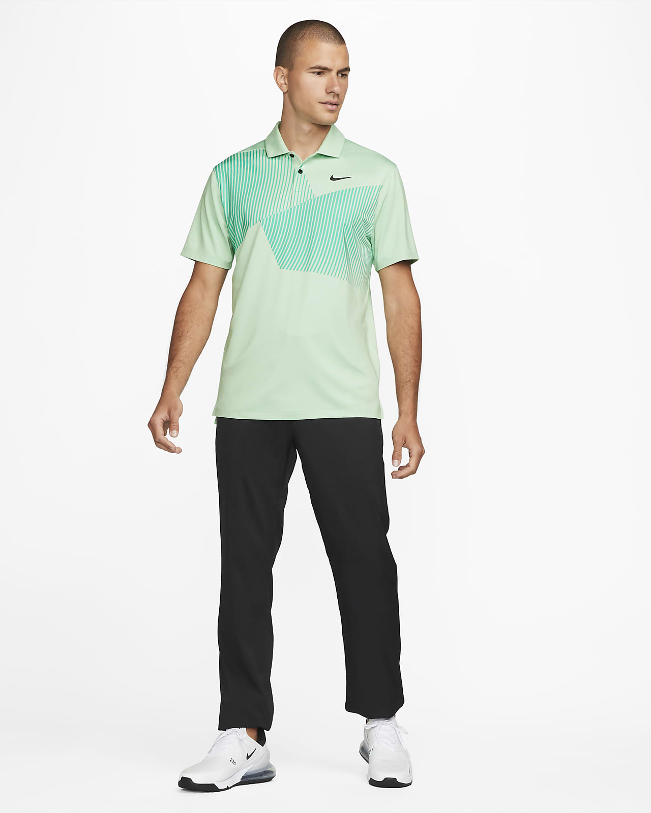 nike men's vapor print golf polo