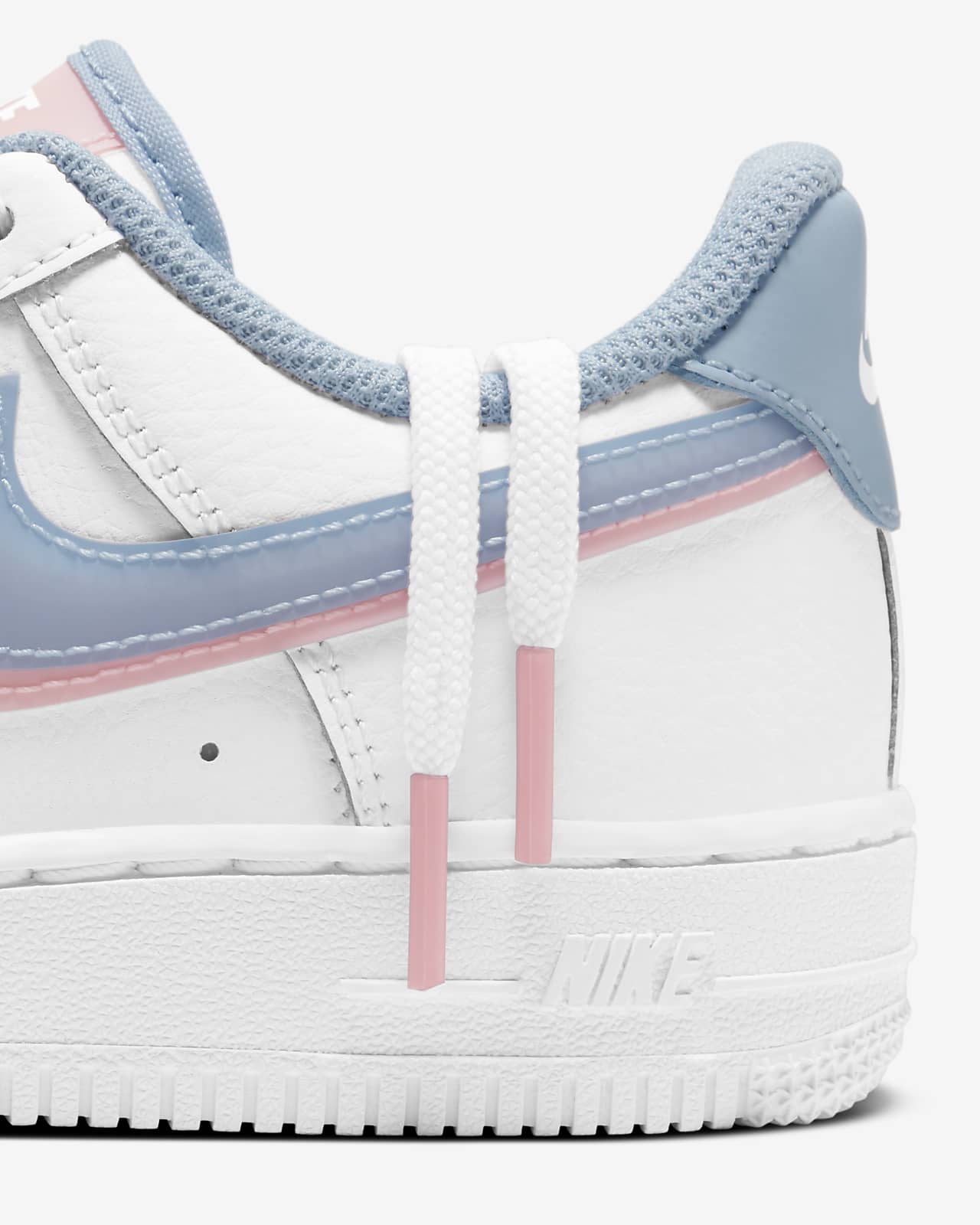 white & blue air force 1 lv8 3 trainers youth