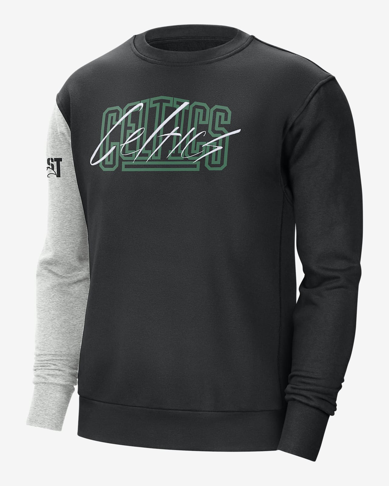 Nike Men's Boston Celtics Courtside Fleece Sweatshirt - Black - XXL Each