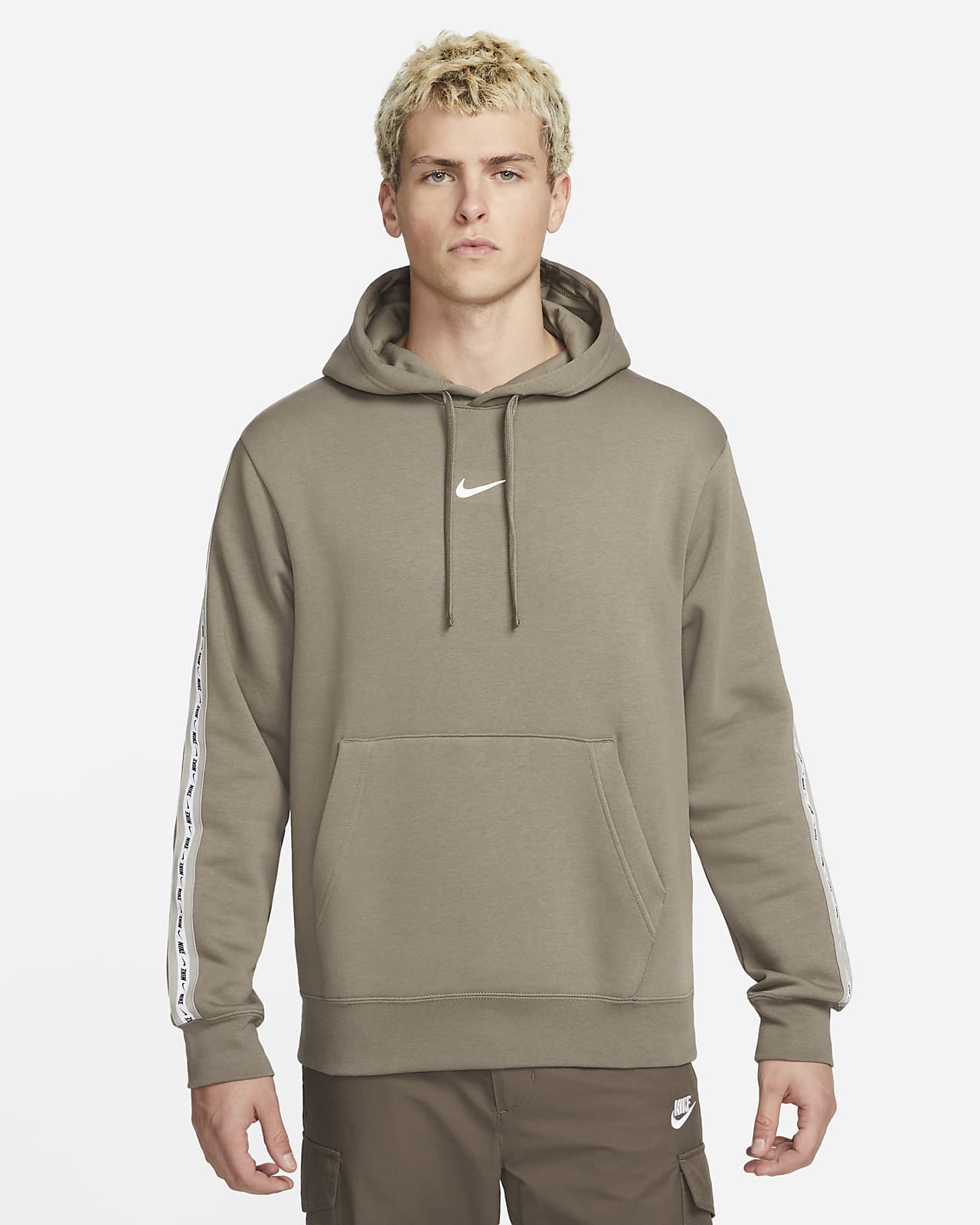 mens nike khaki hoodie