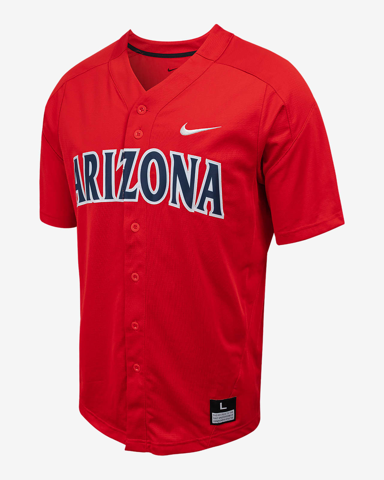 Jersey de béisbol con botones Nike College para hombre Arizona