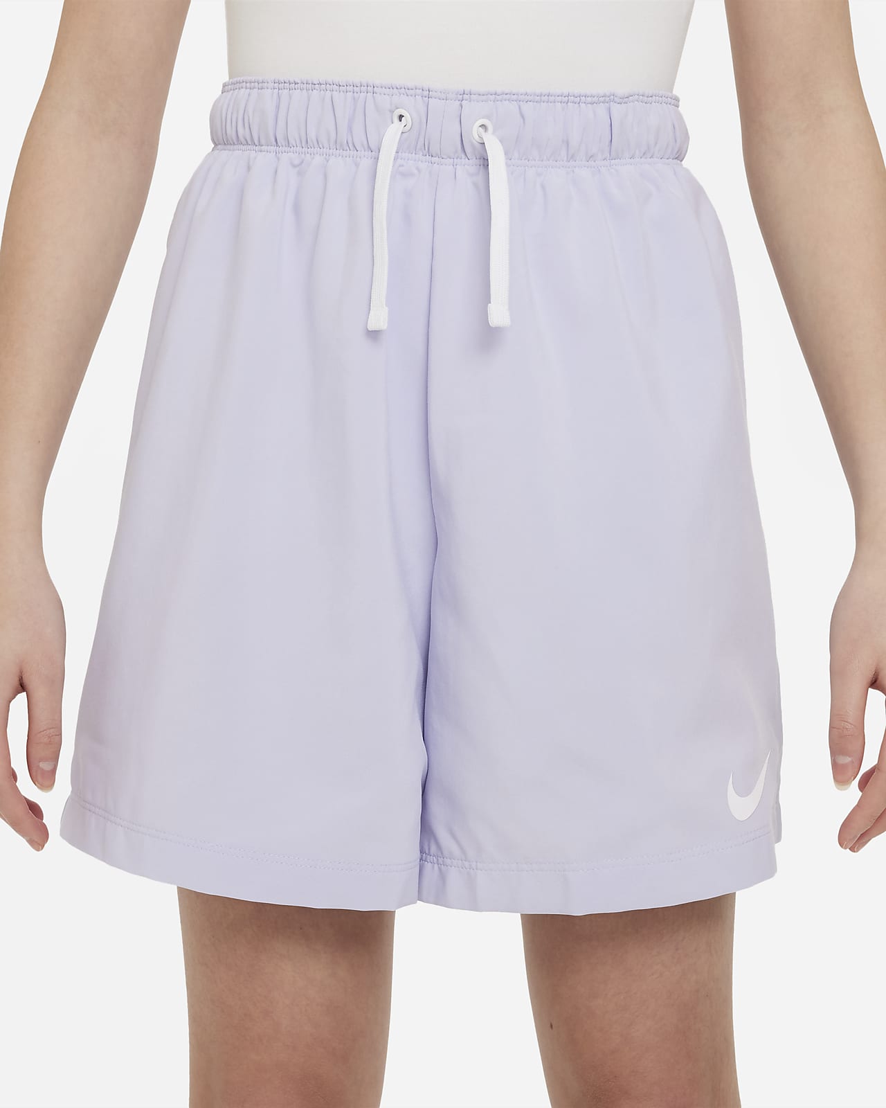 Nike Sportswear Older Kids' (Girls') High-Waisted Woven Cargo Trousers.  Nike ID