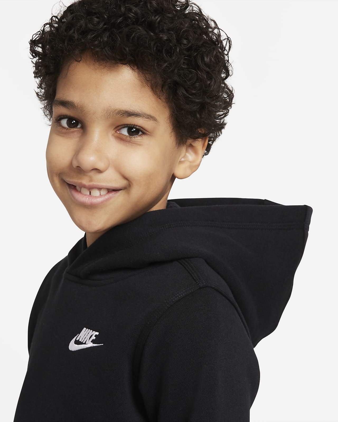 Nike Sportswear Pullover Kids\' Club Hoodie. Big