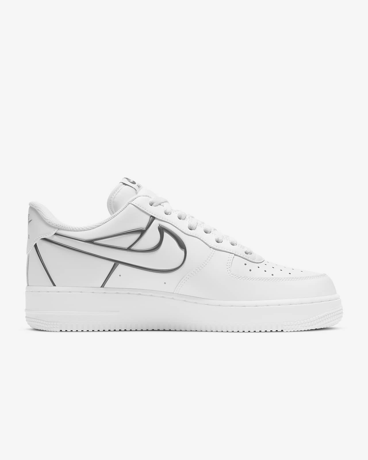 nike air force 1 white with black trim