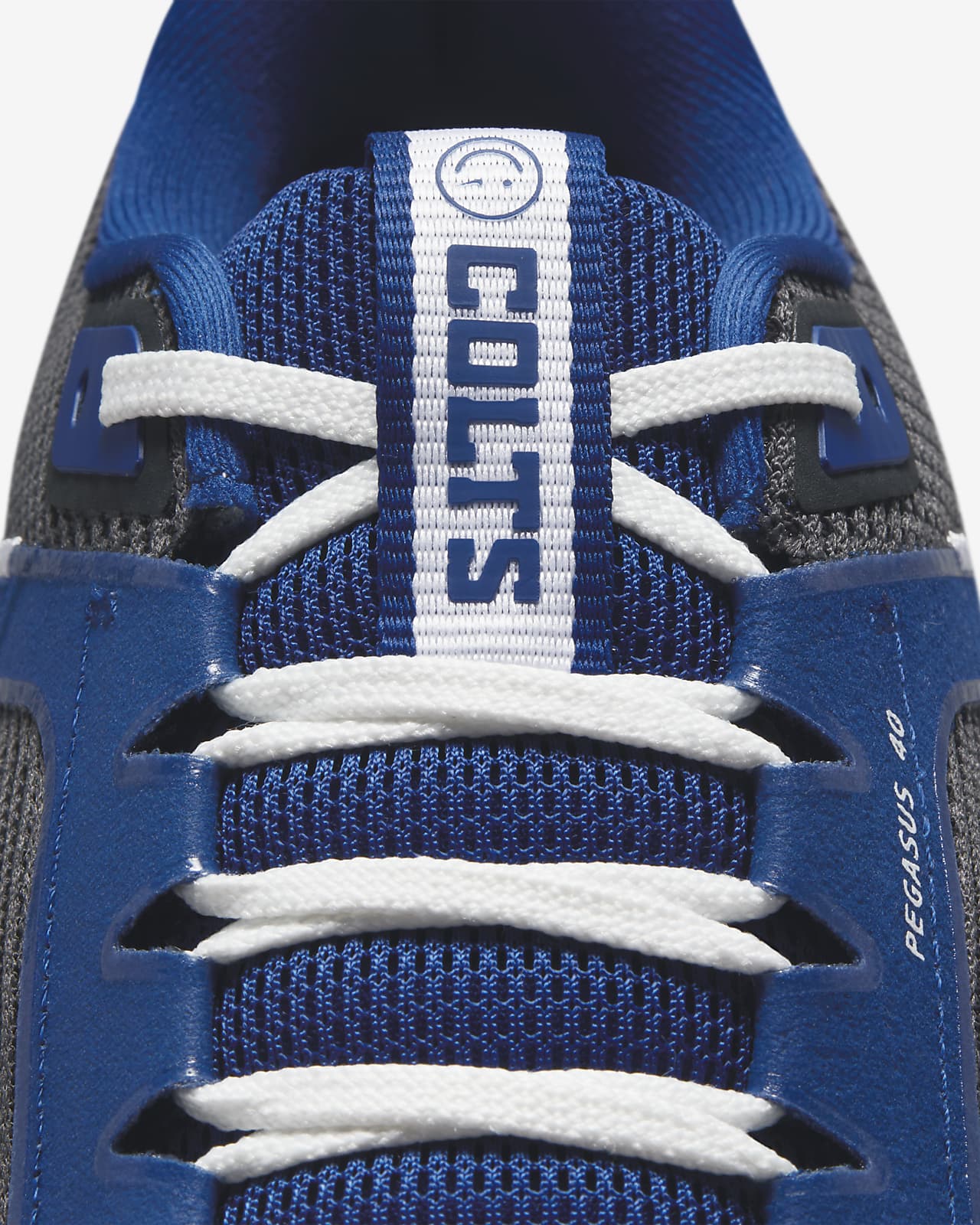Nike Pegasus 40 (NFL Indianapolis Colts) Men's Road Running Shoes.