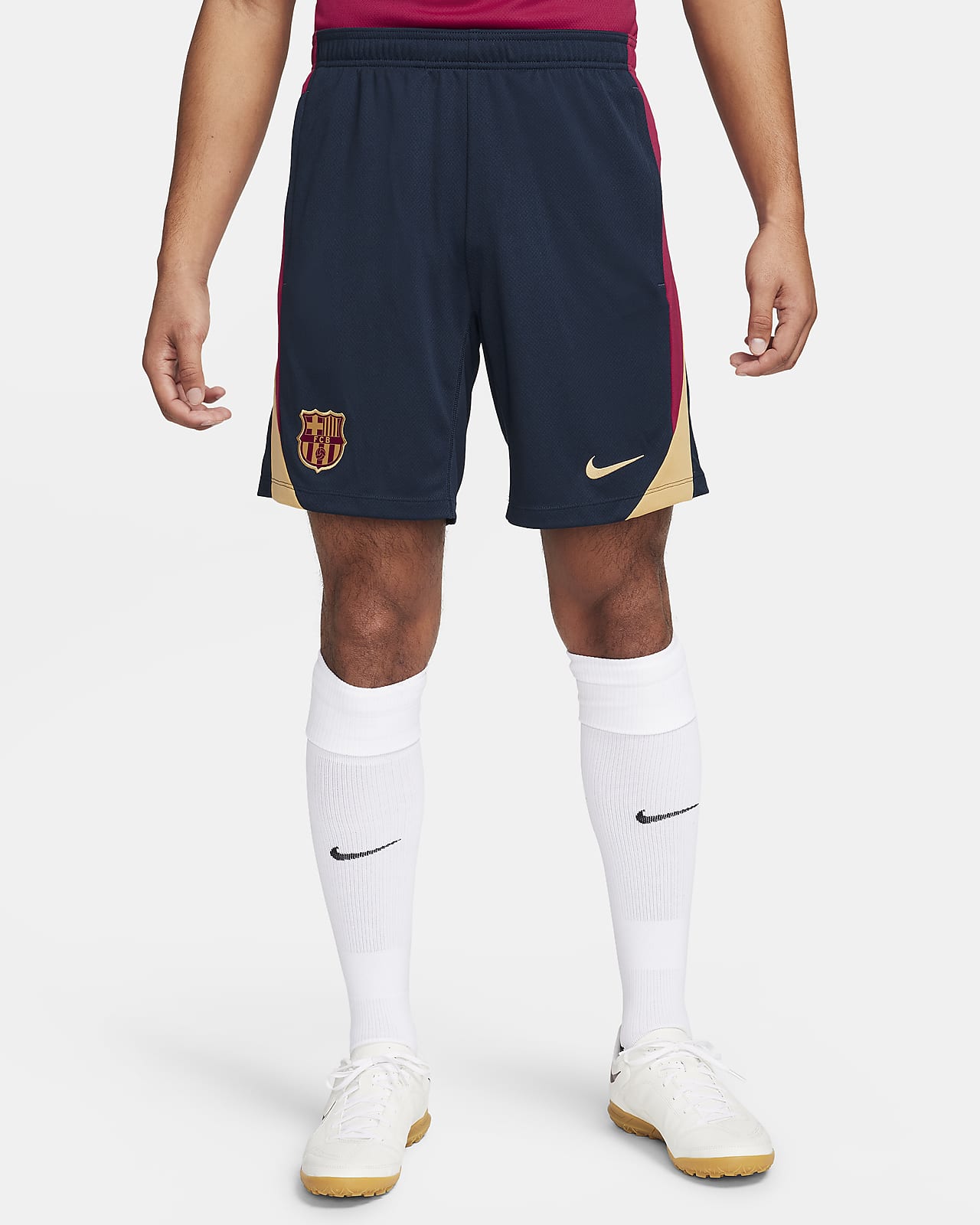 กางเกงฟุตบอลขาสั้นผู้ชาย Nike Dri-FIT FC Barcelona Strike