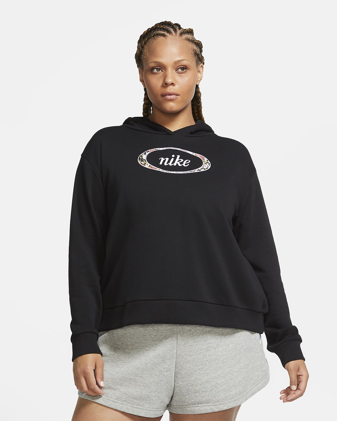 nike women's plus size sportswear rally hoodie
